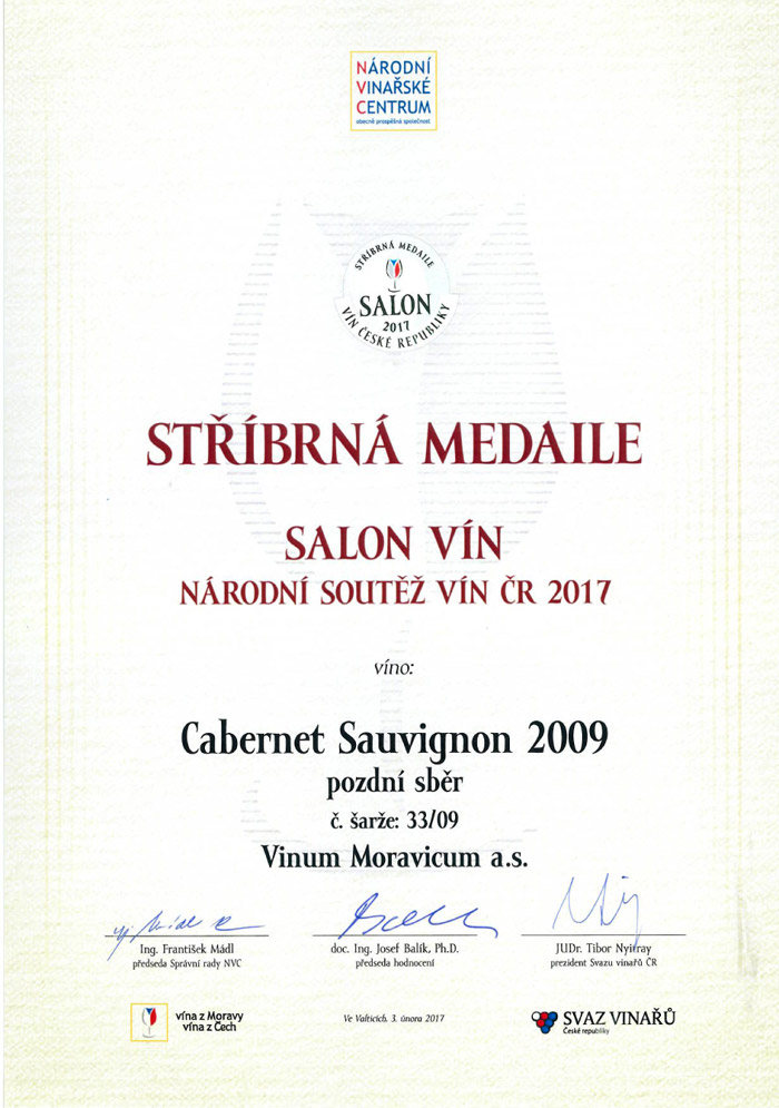 Cabernet Sauvignon, pozdní sběr  2009