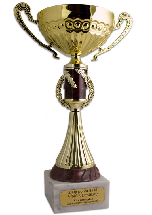 Zlatý pohár 2010 - Víno a destiláty - Vice champion - cena ministra zemědělství ČR 