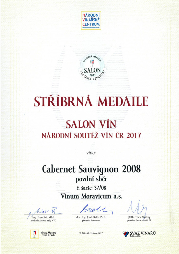 Cabernet Sauvignon, pozdní sběr  2008