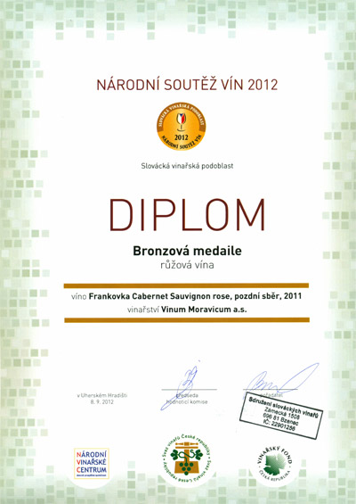 Národní soutěž vín 2012 Slovácká podoblast