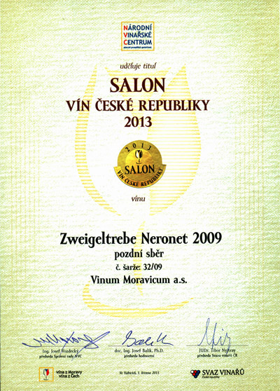 Salon vín 2013, Zweigeltrebe Neronet 2009