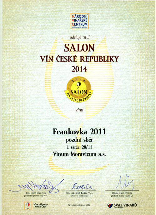 Salon vín 2014 -  Frankovka 2011